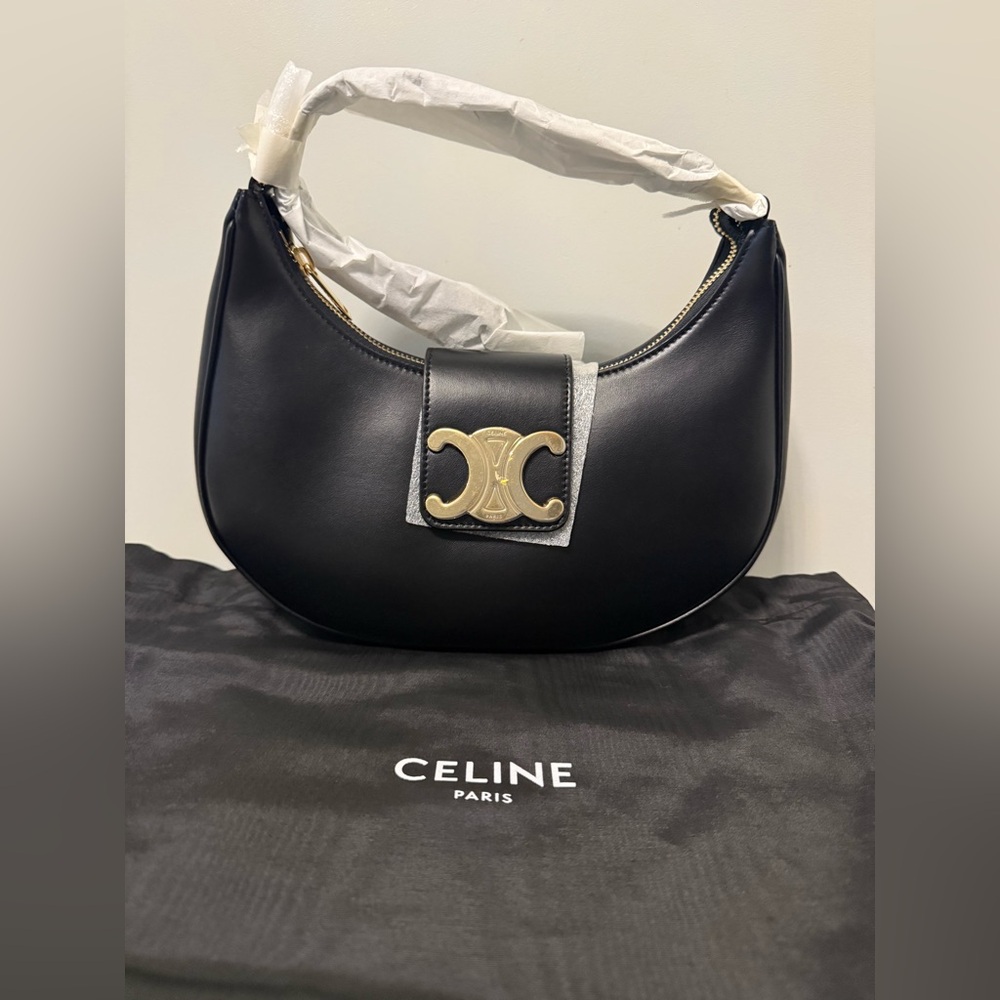 Celine Authentic New Ava Bag in Black